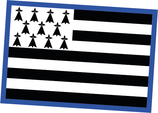 Drapeau breton - Gwenn ha Du